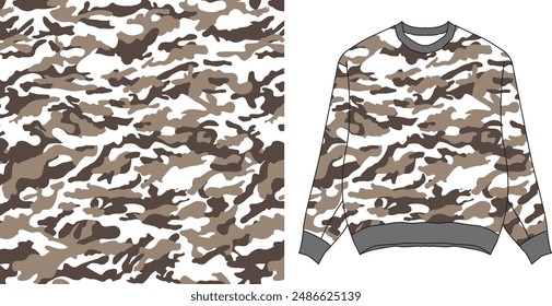 Cloth camouflage  texture for hunting, extreme sport.texture military camouflage repeats seamless army hunting print design