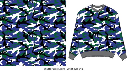 Cloth camouflage  texture for hunting, extreme sport.texture military camouflage repeats seamless army hunting print design