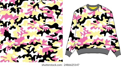 Cloth camouflage  texture for hunting, extreme sport.texture military camouflage repeats seamless army hunting print design