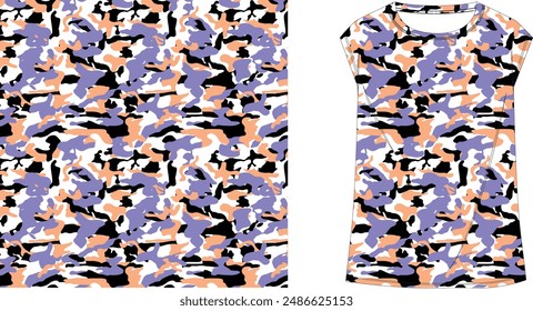 Cloth camouflage  texture for hunting, extreme sport.texture military camouflage repeats seamless army hunting print design