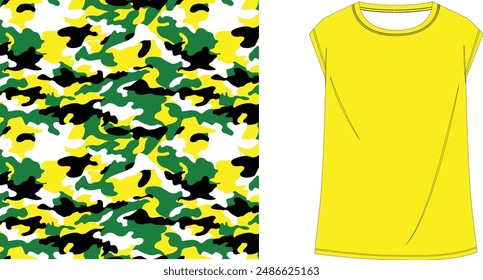 Textura de camuflaje de tela para la caza, deporte extremo. Textura de camuflaje militar repite sin fisuras ejército de caza diseño de impresión