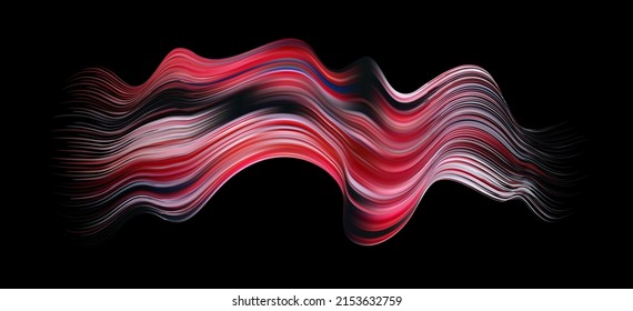 Cloth colorful abstract twisted fluide shape flow. Trendy liquid design. 3D colored abstract Flow shapes stream paint. Deep analysis brushstroke colorful banner. Vector illustration realistic dye
