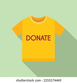 La tela donará un vector plano de icono. Entrega web. Solidaridad humana