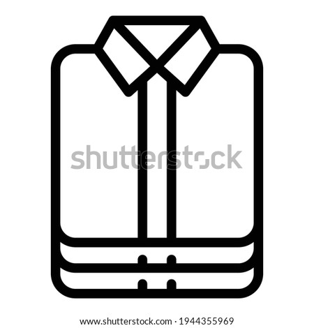 Cloth donate icon. Outline cloth donate vector icon for web design isolated on white background