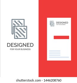 Cloth, Electronic, Fabric, Future, Material Grey Logo Design and Business Card Template