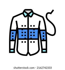 cloth embroidery design color icon vector. cloth embroidery design sign. isolated symbol illustration