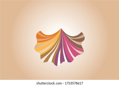 cloth or fabric textile design with brown background vector illustration.