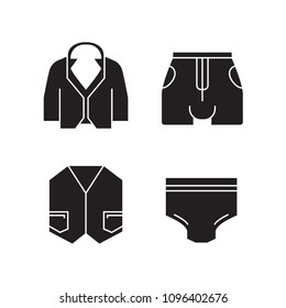 cloth and fashion accessories icons set