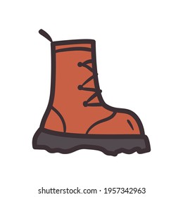 Cloth and fashion boot icon