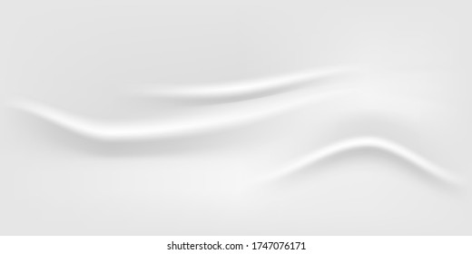 La tela de estilo plano con fondo blanco. Colección de ropa. Concepto de belleza. Compras, concepto de venta. Concepto de moda otoñal. Estilo plano. Color blanco. Vista superior.