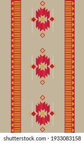 Resumen ​ tela ​ colorida Patrón étnico geométrico sin fisuras. Diseño para tela, cortina, fondo, alfombra, papel pintado, ropa, envoltura, Batik, tela,Vector.