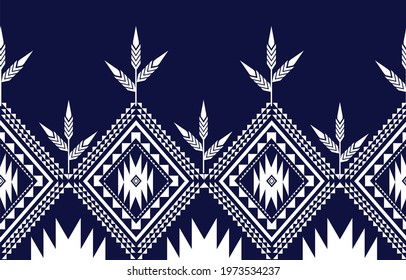 Abstract​ colorful​ cloth Geometric ethnic pattern seamless flower color oriental. seamless pattern. Design for fabric, curtain, background, carpet, wallpaper, clothing, wrapping, Batik, fabric,Vector