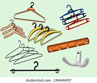 Cloth Hanger with different shape and color
