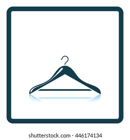 Cloth hanger icon. Shadow reflection design. Vector illustration.
