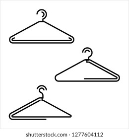 Cloth Hanger Icon, Hanger Icon Vector Art Illustration