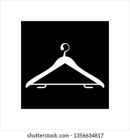 Cloth Hanger Icon, Hanger Icon Vector Art Illustration