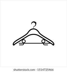 Cloth Hanger Icon, Hanger Icon Vector Art Illustration