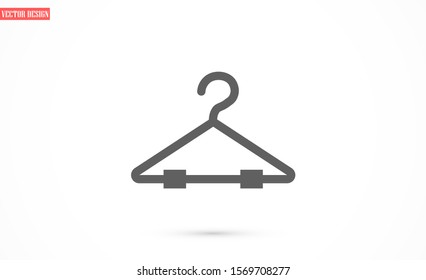 Cloth Hanger Icon, Cloth Hanger Icon Vector Art Illustration.Clothes Cloth Hanger Icon Vector Illustration Logo Template Isolated on White Background.Cloth Hanger Icon . Security badge sign