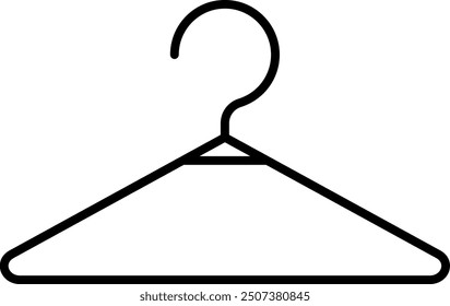 cloth hanger icon. vector illustration isolated on white background.