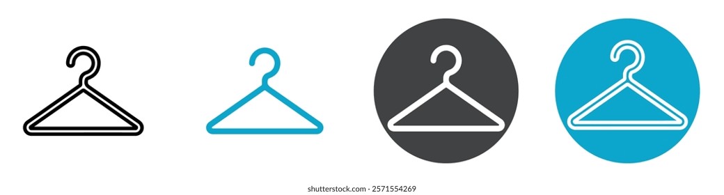 cloth hanger icon Vector illustration in black