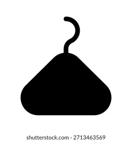 Ilustración de diseño de símbolo de Vector de icono de colgador de tela