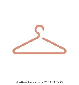 Diseño de ilustración vectorial de icono de colgador de tela
