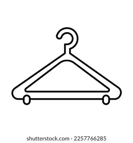 Icono del vector de colgador de ropa que puede modificar o editar fácilmente

