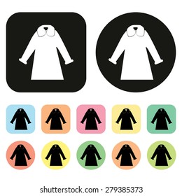 Cloth icon. Coat icon. Jacket icon