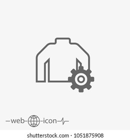 cloth industry vector icon