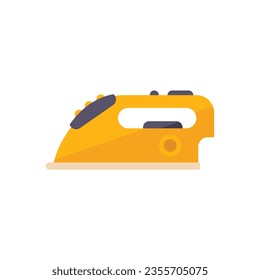 Cloth iron icon flat vector. Tailor work. Laundry cleaning isolated