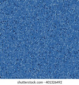 Cloth Jersey Blue Hand Made Texture For Your Design. Hand Made. EPS10 vector.