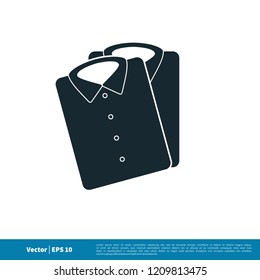 cloth laundry icon vector logo element