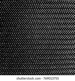 Cloth linen sack backdrop. Distress thread used texture. Grunge rough dirty background. Shabby black cotton cover. Overlay aged grainy messy template. Empty aging design element. EPS10 vector.