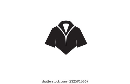 cloth logo black simple flat icon on white background