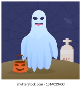 Cloth Monster halloween Costum Illustration