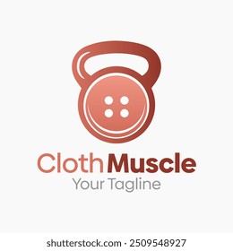 Cloth Muscle Logo Design Template. Good for Business, Agency, Community and Organization