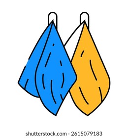 cloth napkins line icon vector. cloth napkins sign. isolated symbol illustration