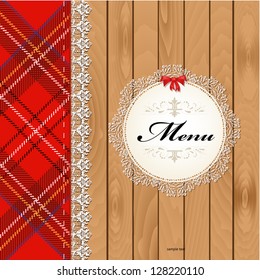 Cloth on wood texture for your design