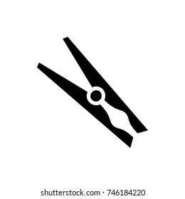 cloth pin icon illustration isolated vector sign symbol