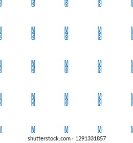 cloth pin icon pattern seamless white background. Editable outline cloth pin icon. cloth pin icon pattern for web and mobile.