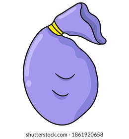 cloth pockets to hold items. doodle icon image. cartoon caharacter cute doodle draw