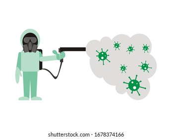 cloth protection corona - illustration