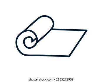 cloth roll vector with simple design