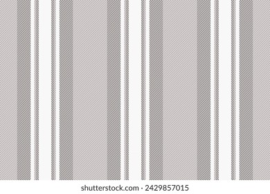 Cloth seamless lines vector, couch stripe vertical background. Basic fabric textile texture pattern in pastel and white colors.
