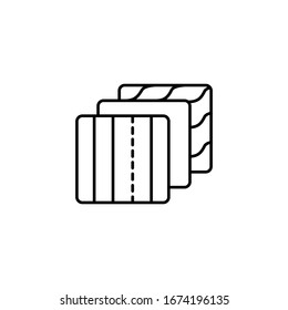 Cloth, sewing icon. Simple line, outline vector elements of tailor for ui and ux, website or mobile application