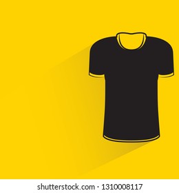 cloth with shadow on yellow background