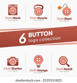 Cloth Shape Logo Template Set. Good for Business, Agency, Community and Organization