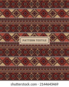 Cloth Textile Pattern, Ethnic Traditional Songket Design.