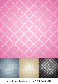 Cloth texture background. Vector illustration for your lovely design. Book cover. Fabric bright romantic canvas wallpaper with delicate striped pattern.