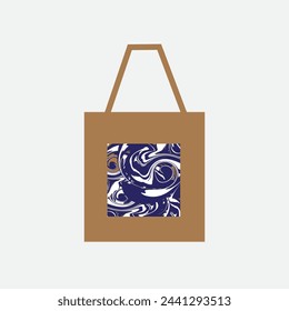 Cloth tote bag with handle